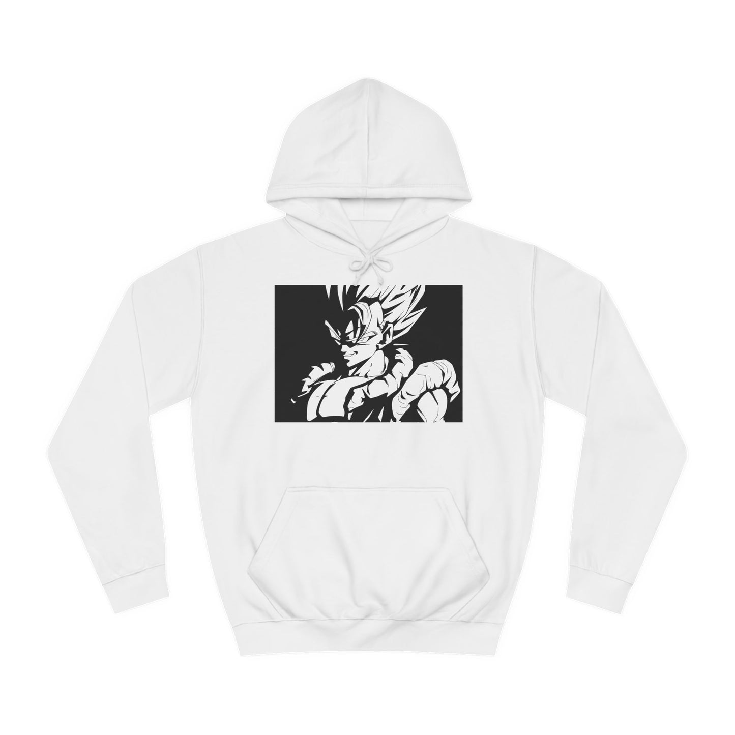 Get Yours Now -- Japanese Superhero anime in black and white (Hoodie - Cozy and Durable)