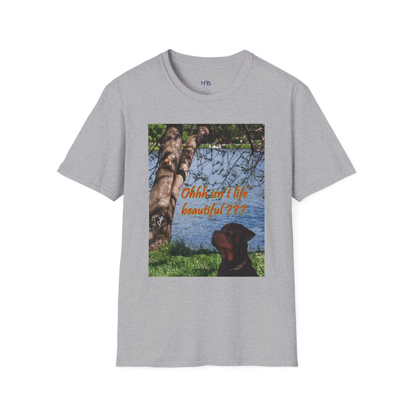 Luke the Rothweiler pondering on how life is beautiful