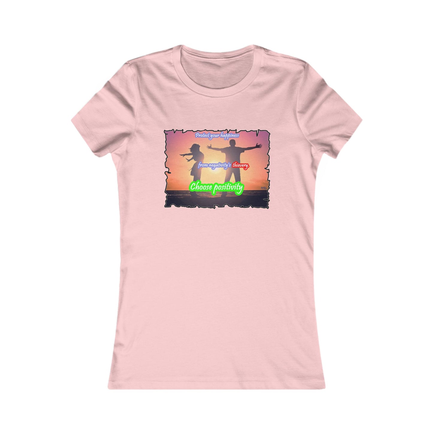 Choose positivity from negativity's thievery (Women - Premium Cotton Tee)