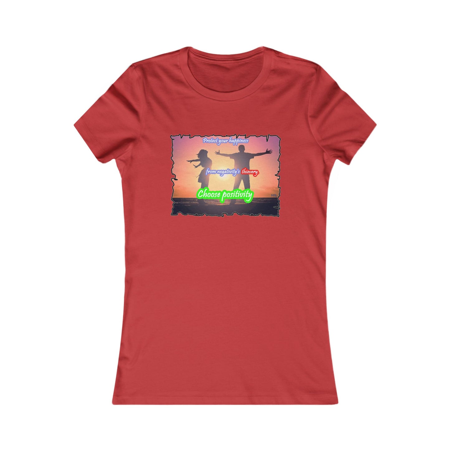 Choose positivity from negativity's thievery (Women - Premium Cotton Tee)