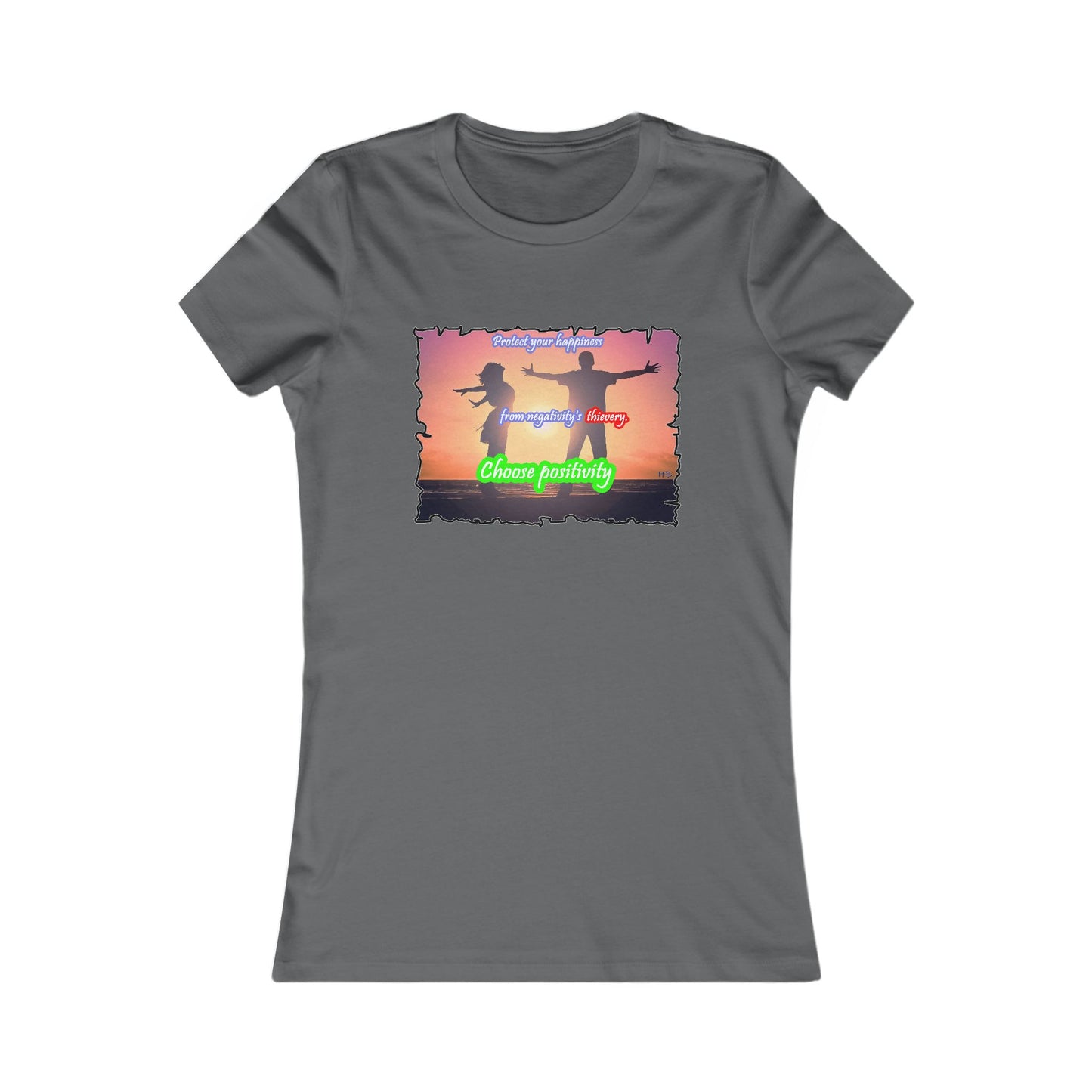 Choose positivity from negativity's thievery (Women - Premium Cotton Tee)