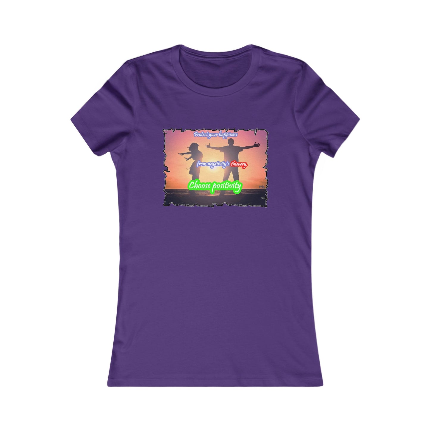 Choose positivity from negativity's thievery (Women - Premium Cotton Tee)
