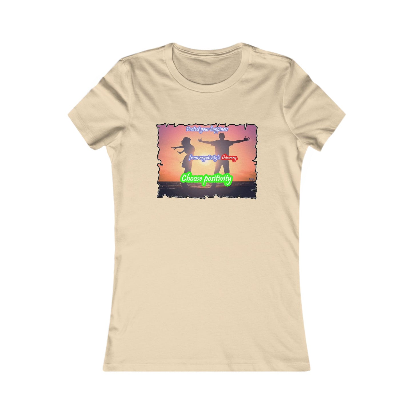 Choose positivity from negativity's thievery (Women - Premium Cotton Tee)