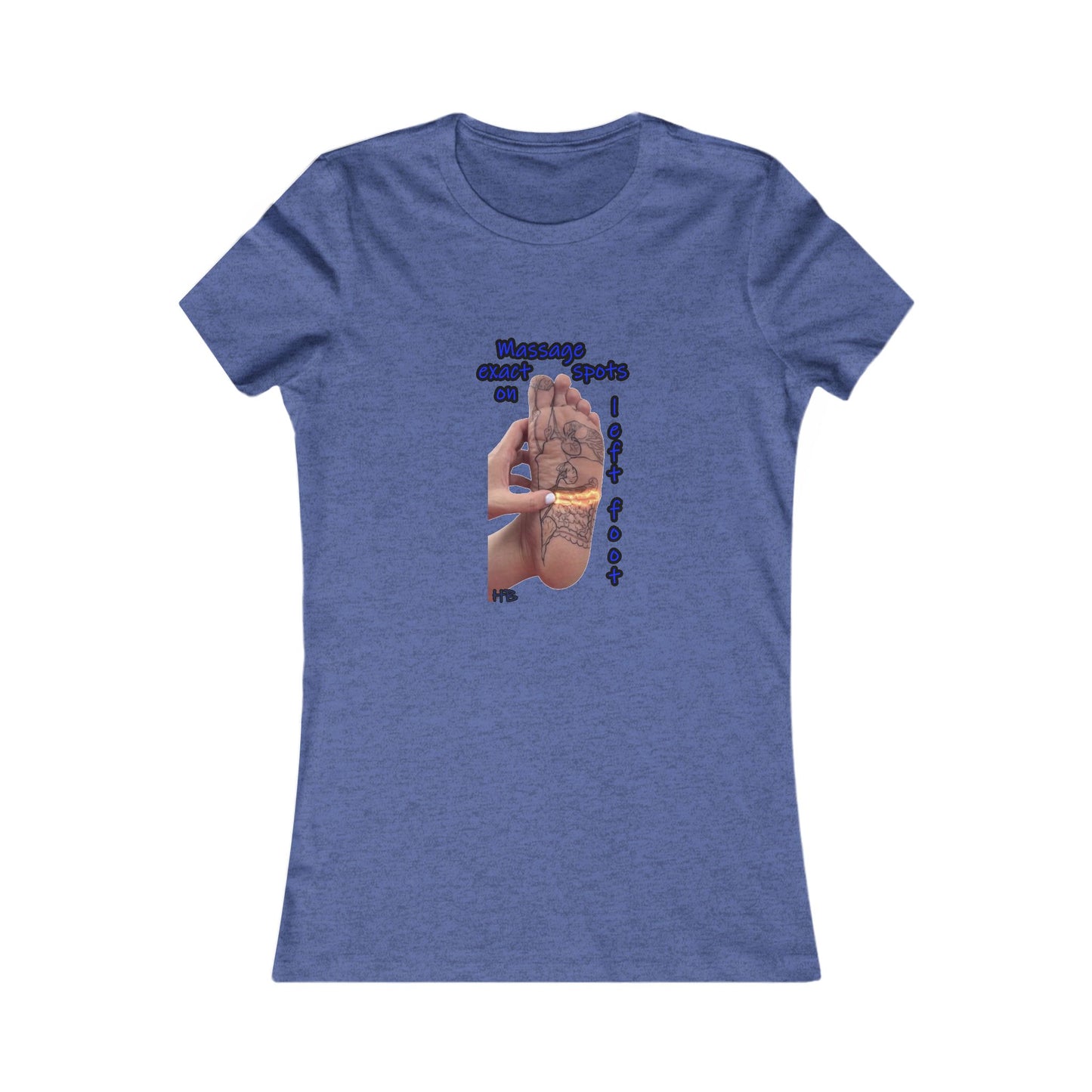 Foot-Palm Wellness Organic Harmony;  Self-Care Holistic Healthwear (Women - Premium Cotton Tee)