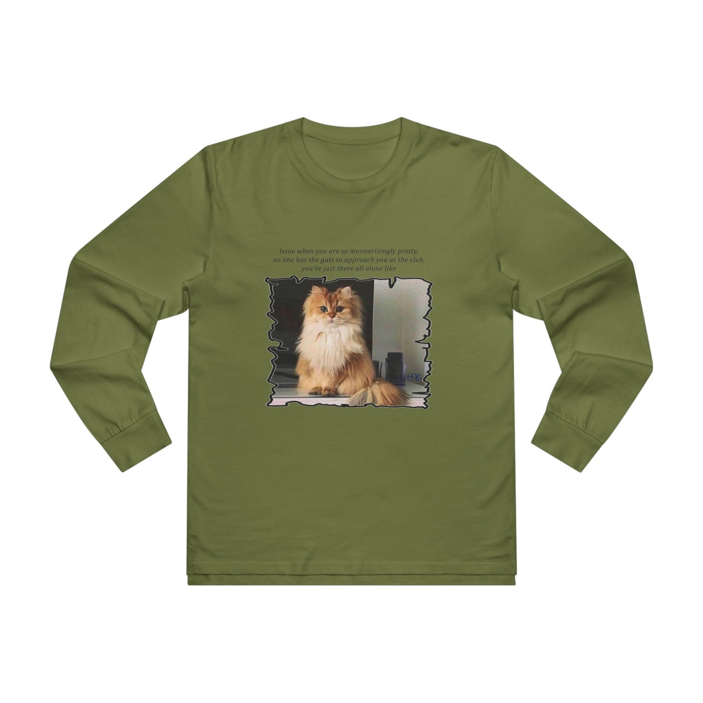 Get Yours Now -- Mesmerizing Lonely Kitty (Men's Base Longsleeve Tee - All-Season Wear)