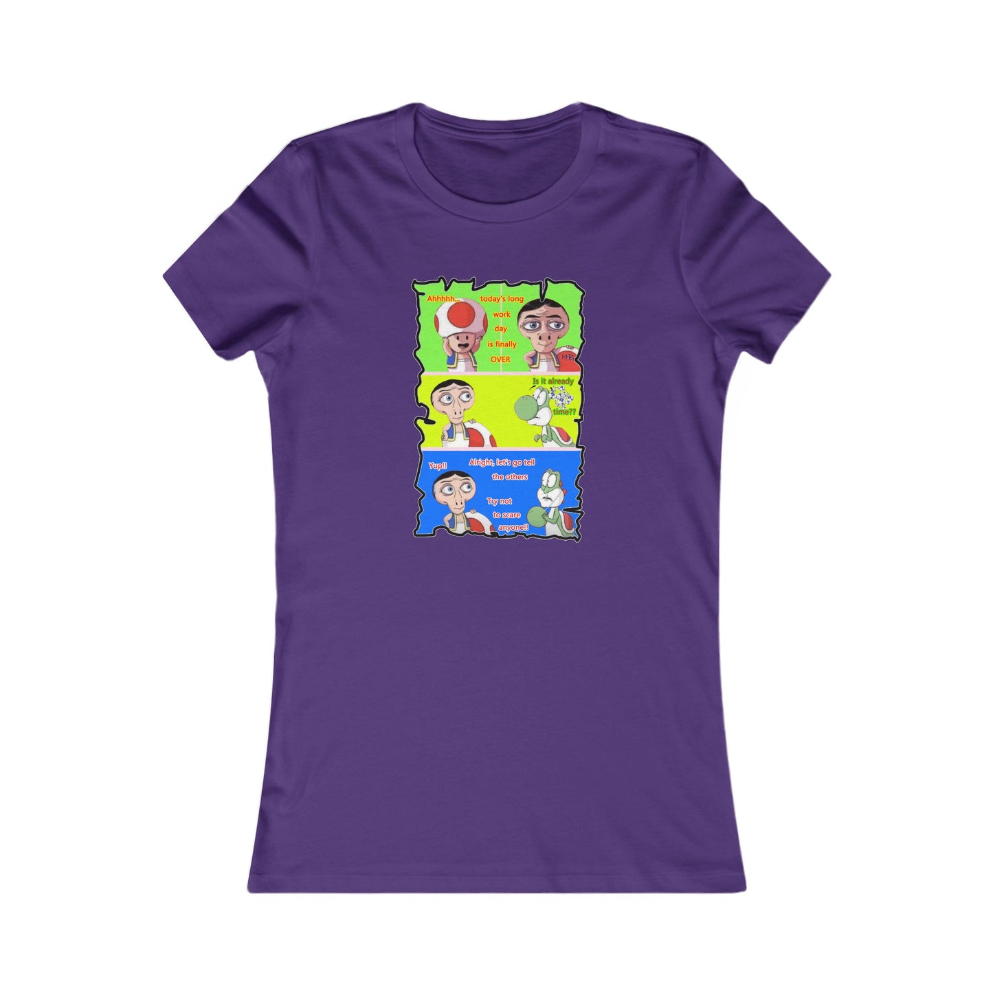 Everyone's favorite childhood characters Toad & Yogi never seen before (Women - Premium Cotton Tee)