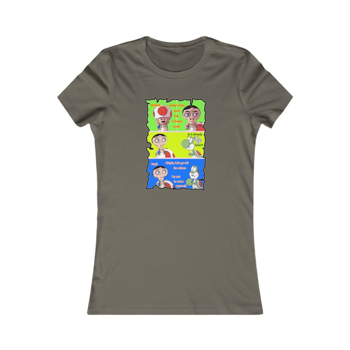 Everyone's favorite childhood characters Toad & Yogi never seen before (Women - Premium Cotton Tee)