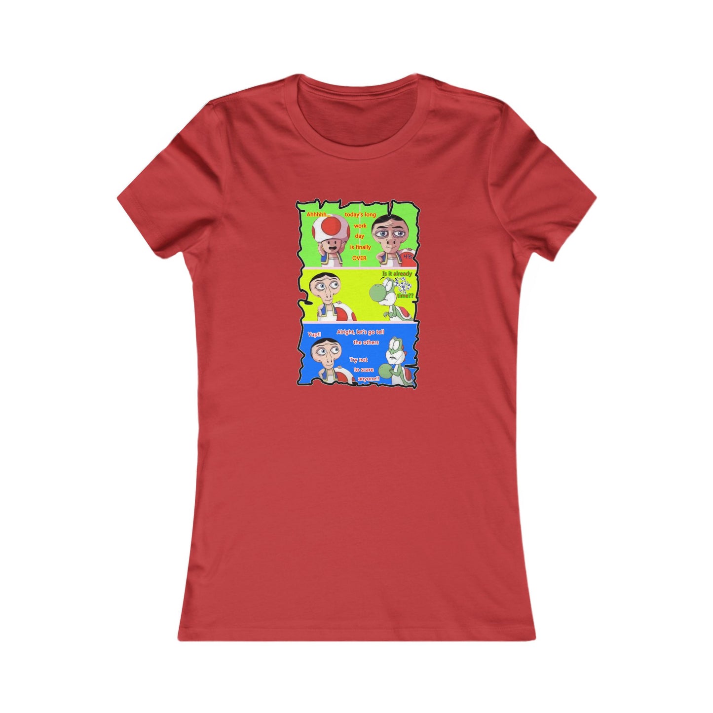 Everyone's favorite childhood characters Toad & Yogi never seen before (Women - Premium Cotton Tee)