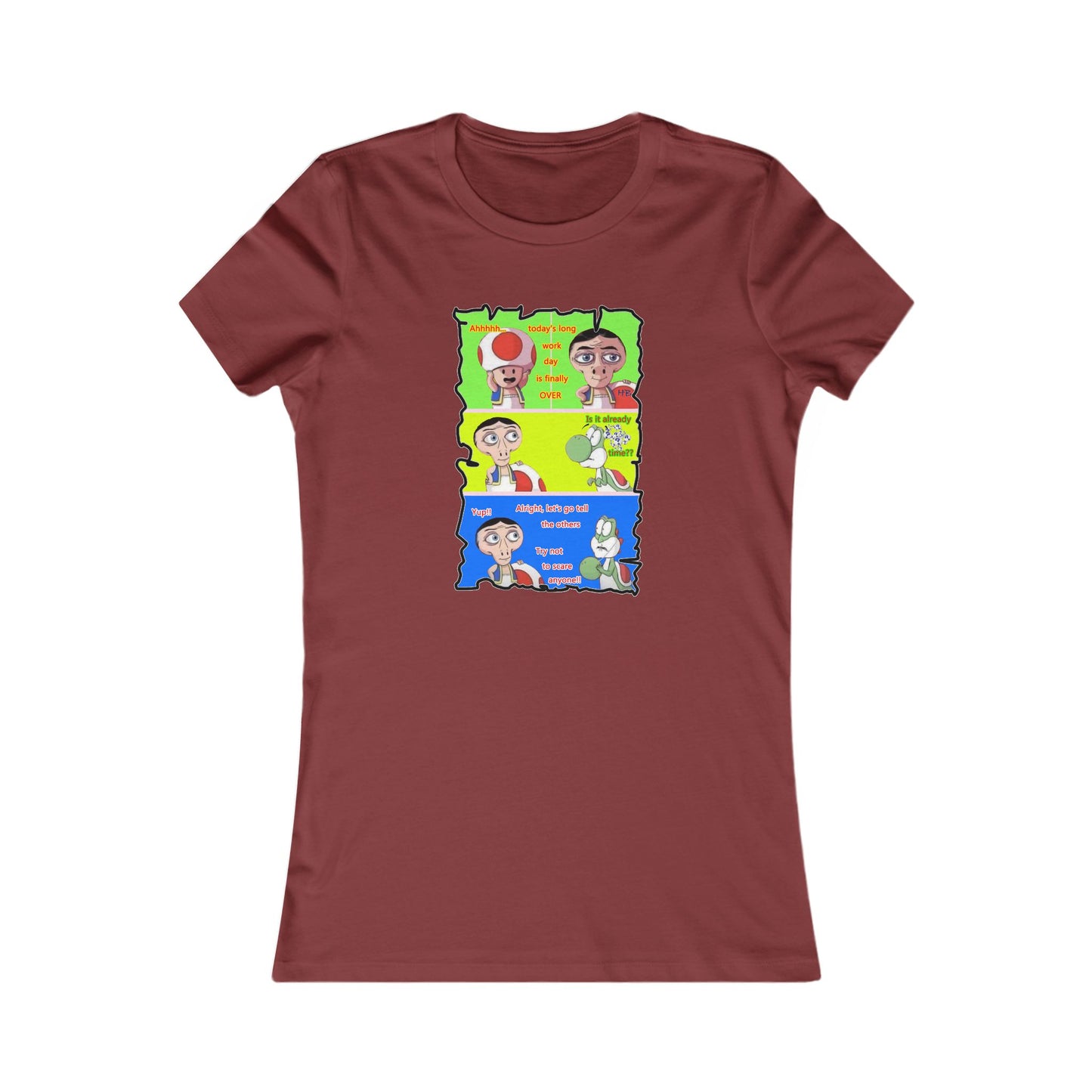 Everyone's favorite childhood characters Toad & Yogi never seen before (Women - Premium Cotton Tee)