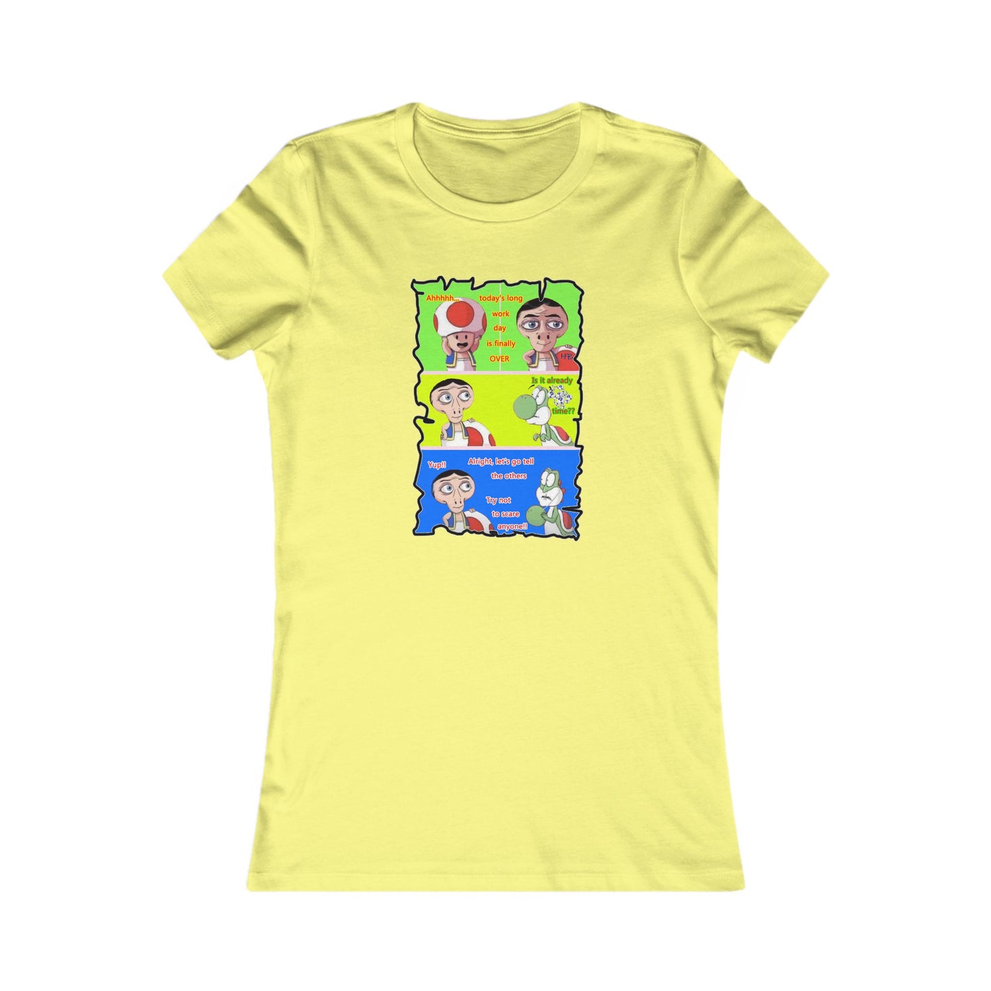 Everyone's favorite childhood characters Toad & Yogi never seen before (Women - Premium Cotton Tee)