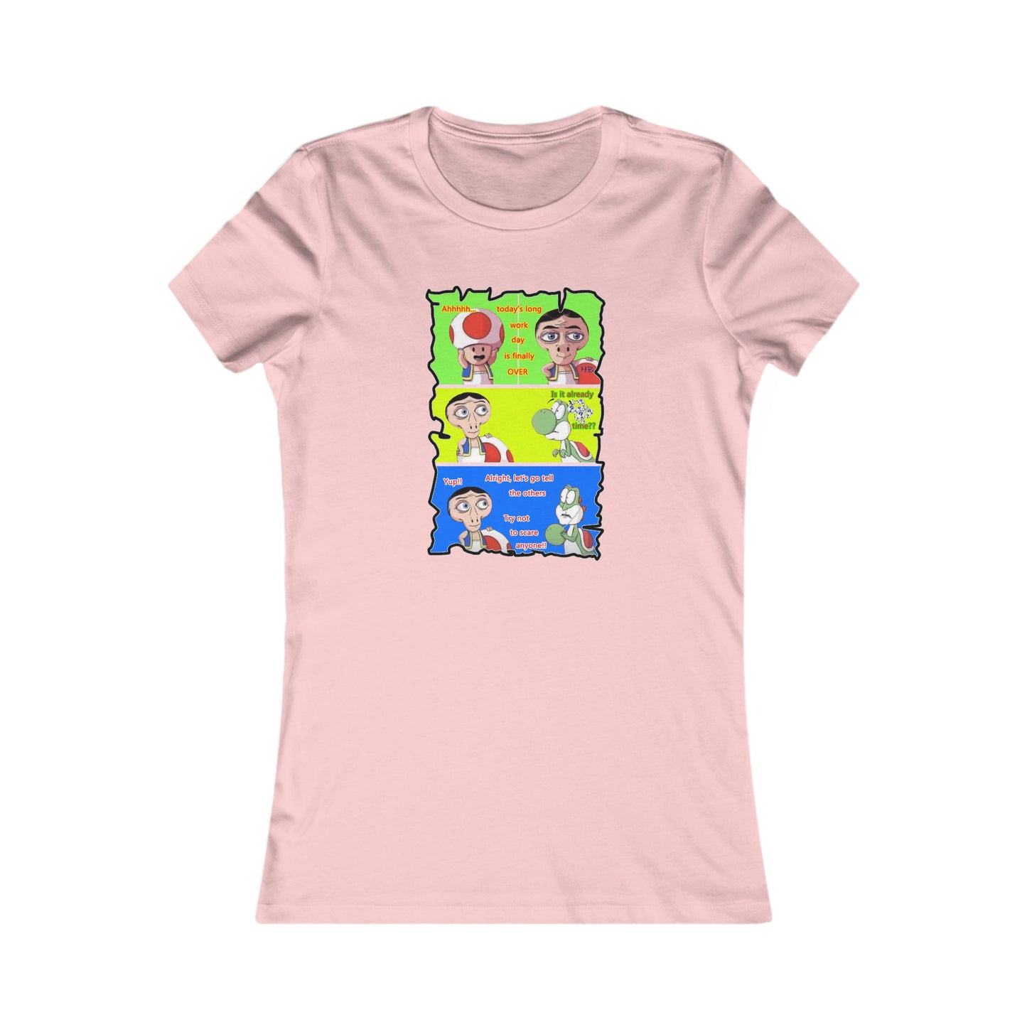 Everyone's favorite childhood characters Toad & Yogi never seen before (Women - Premium Cotton Tee)