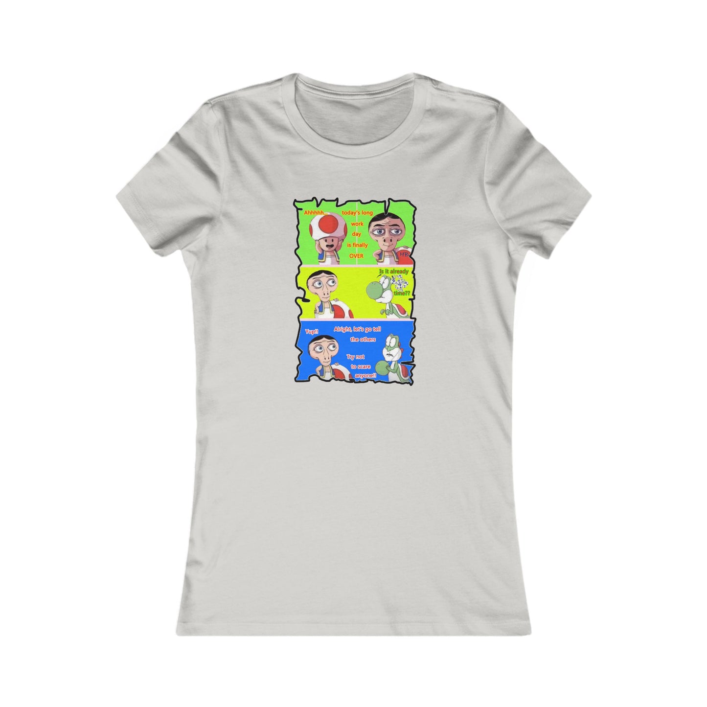 Everyone's favorite childhood characters Toad & Yogi never seen before (Women - Premium Cotton Tee)