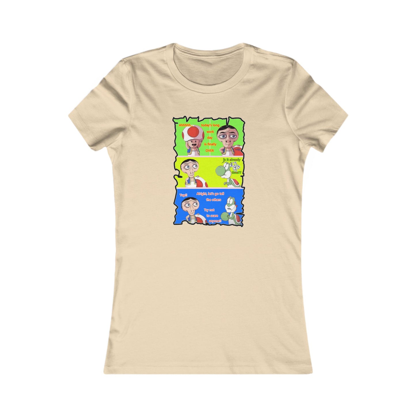 Everyone's favorite childhood characters Toad & Yogi never seen before (Women - Premium Cotton Tee)