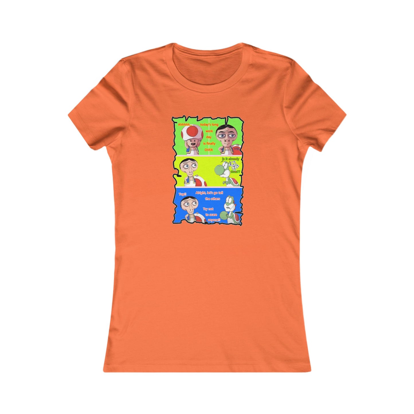 Everyone's favorite childhood characters Toad & Yogi never seen before (Women - Premium Cotton Tee)