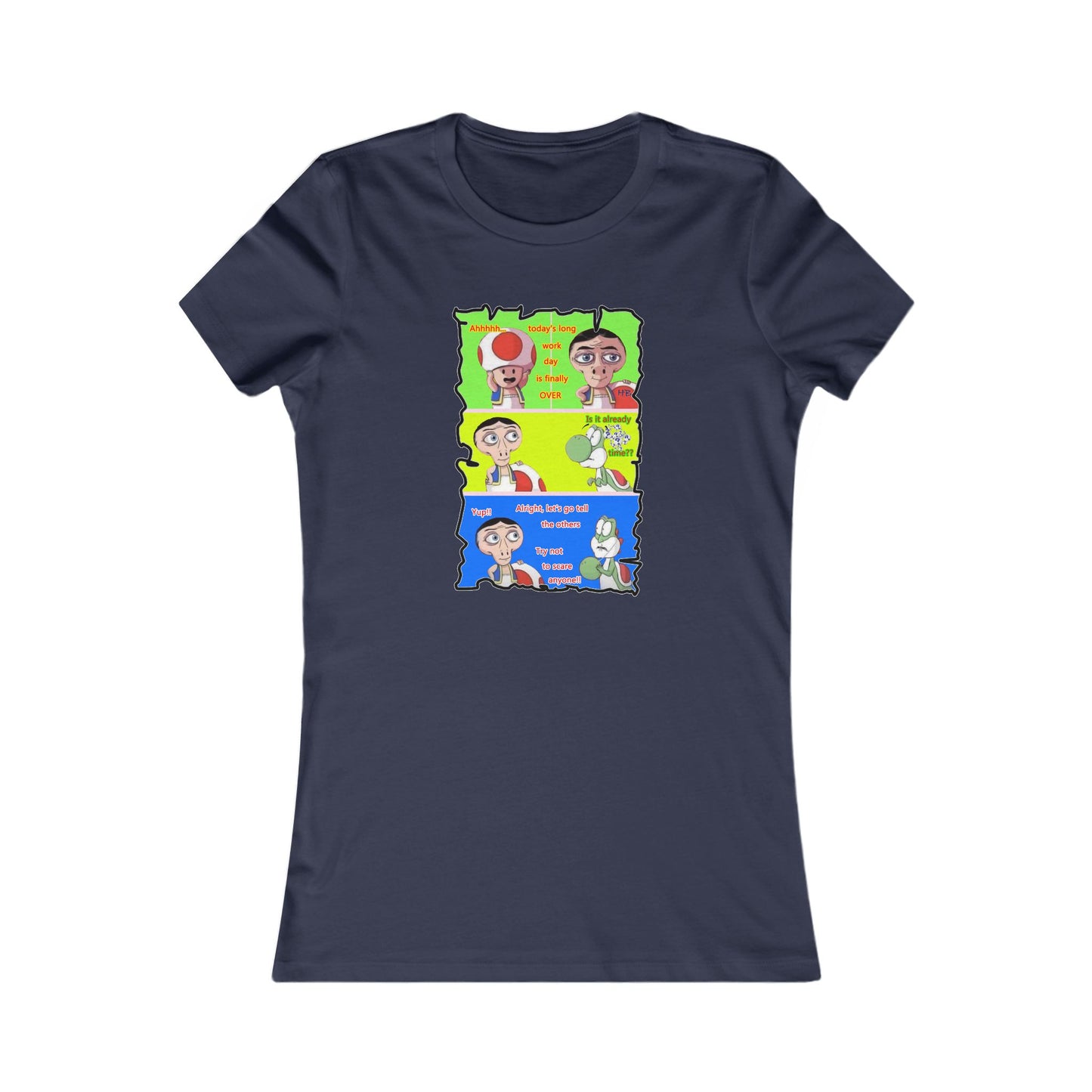Everyone's favorite childhood characters Toad & Yogi never seen before (Women - Premium Cotton Tee)