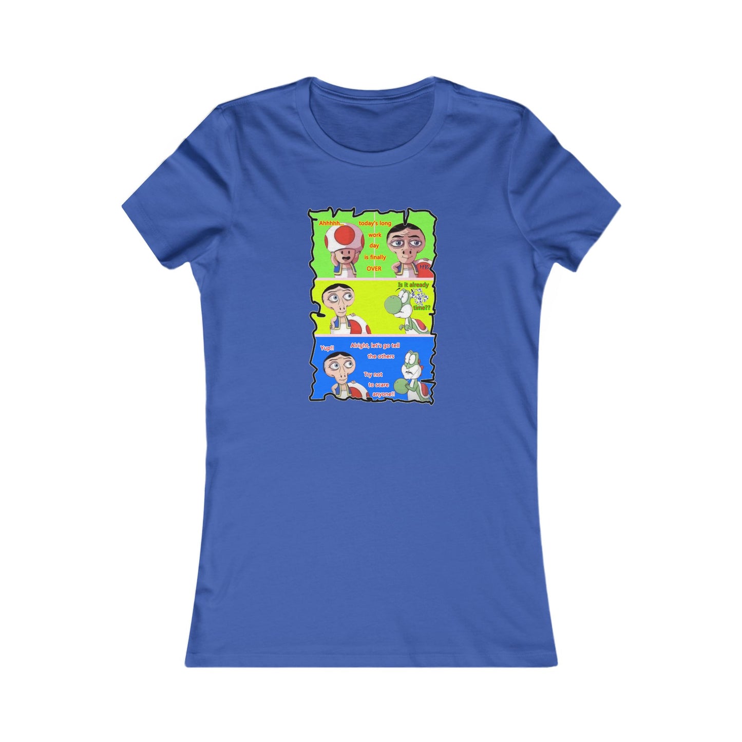 Everyone's favorite childhood characters Toad & Yogi never seen before (Women - Premium Cotton Tee)