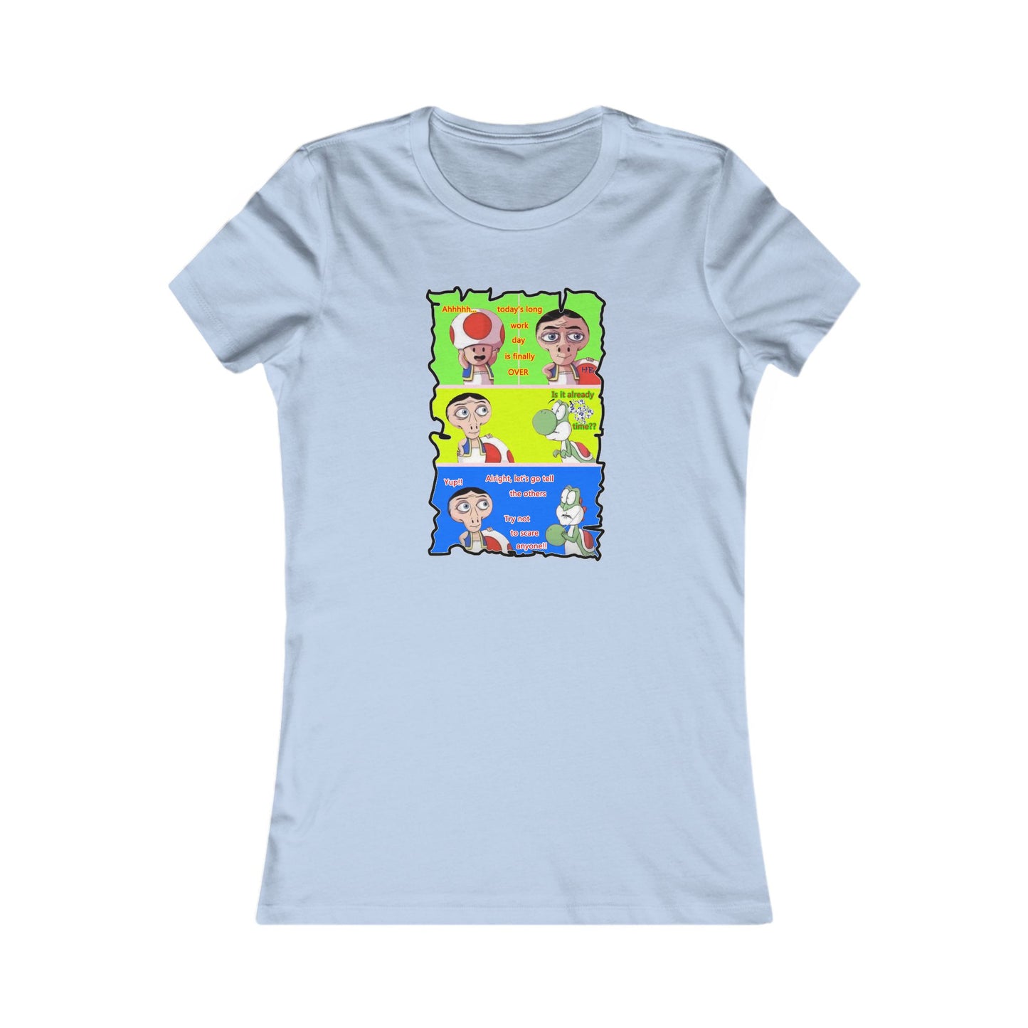 Everyone's favorite childhood characters Toad & Yogi never seen before (Women - Premium Cotton Tee)