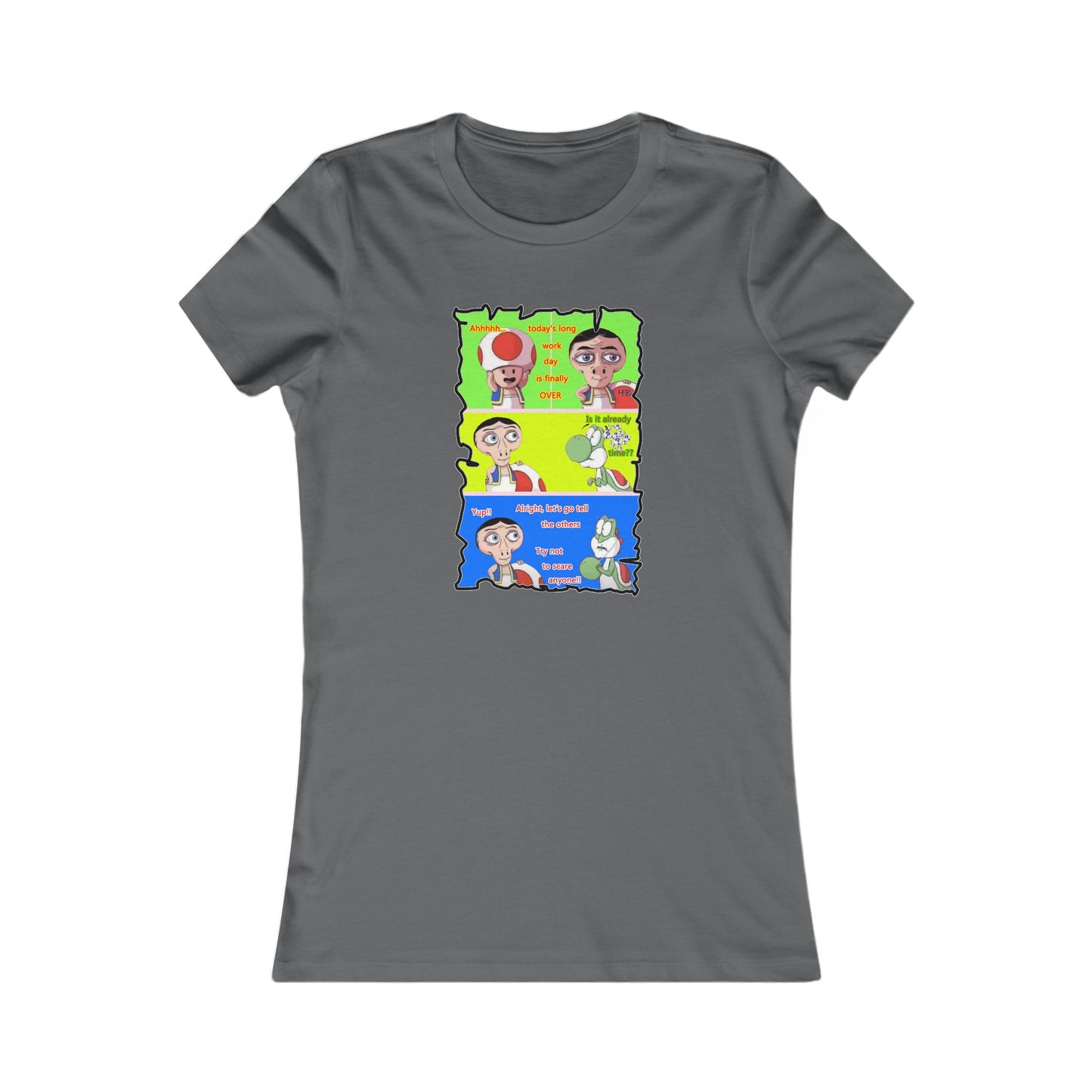 Everyone's favorite childhood characters Toad & Yogi never seen before (Women - Premium Cotton Tee)