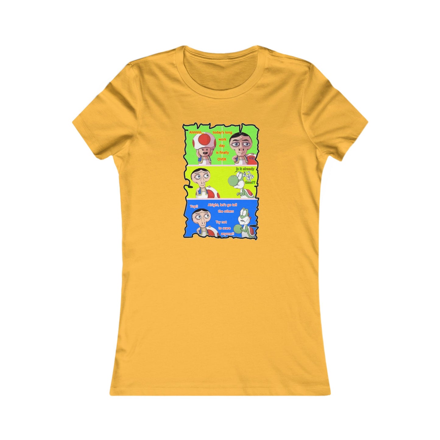 Everyone's favorite childhood characters Toad & Yogi never seen before (Women - Premium Cotton Tee)