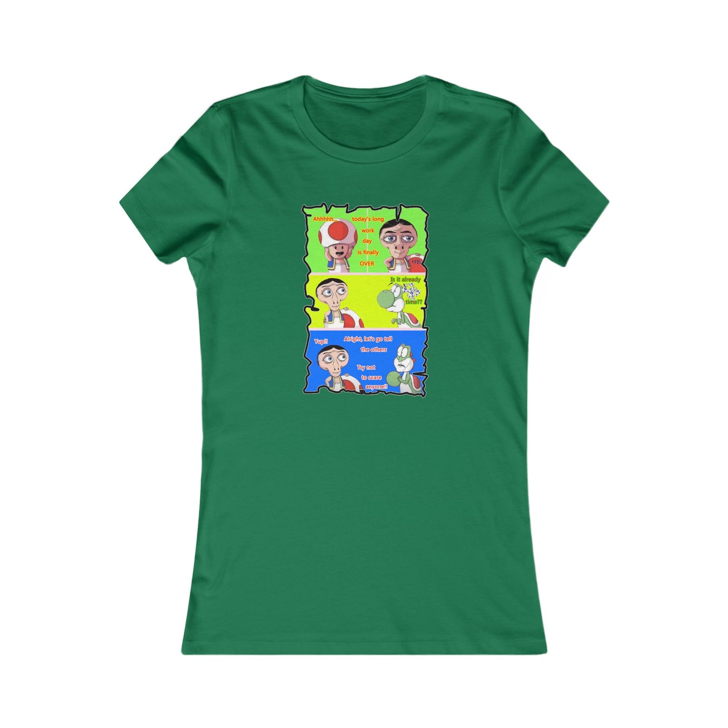Everyone's favorite childhood characters Toad & Yogi never seen before (Women - Premium Cotton Tee)
