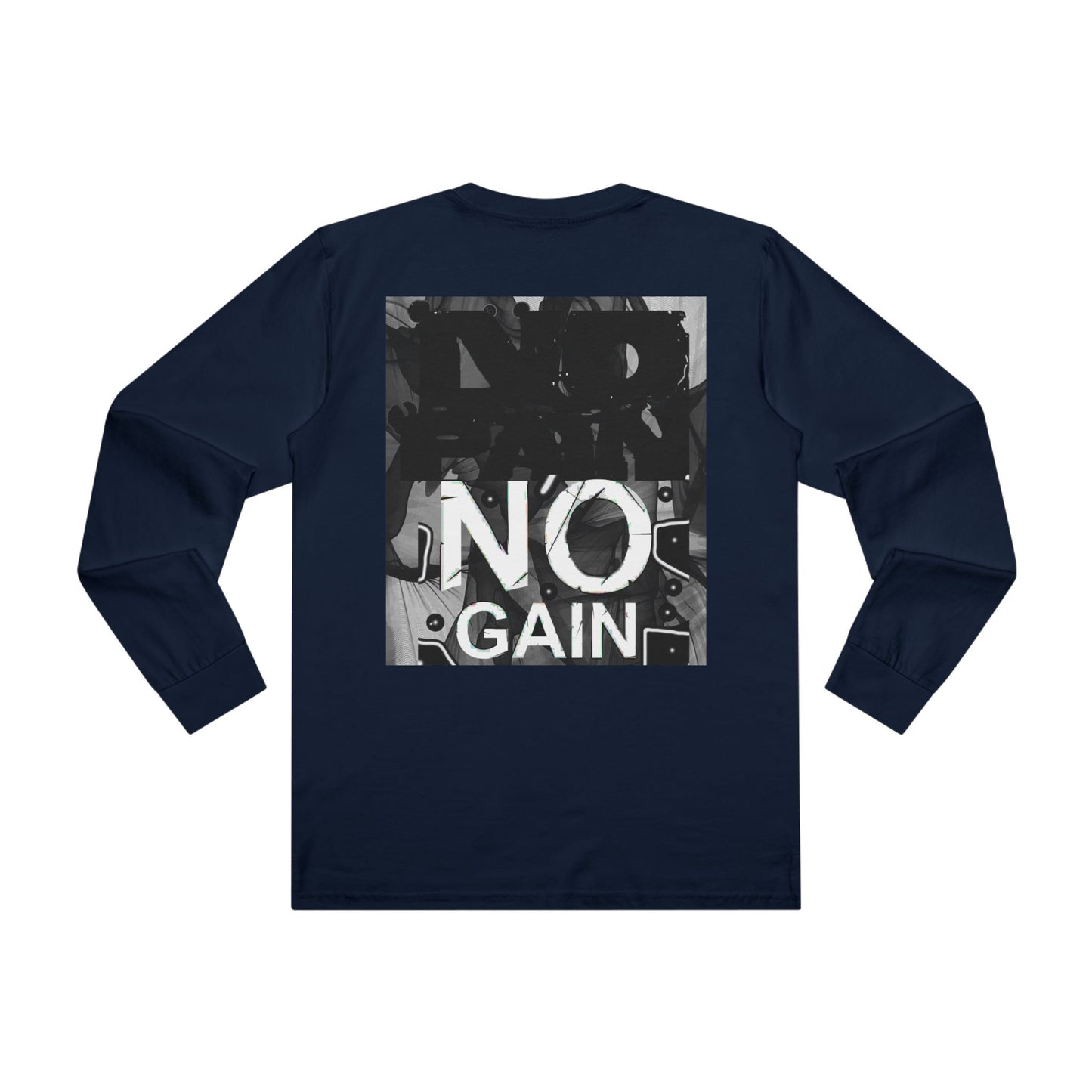 Triumph Trail Journey to Success with No Pain, No Gain (Men's Base Longsleeve Tee - All-Season Wear)