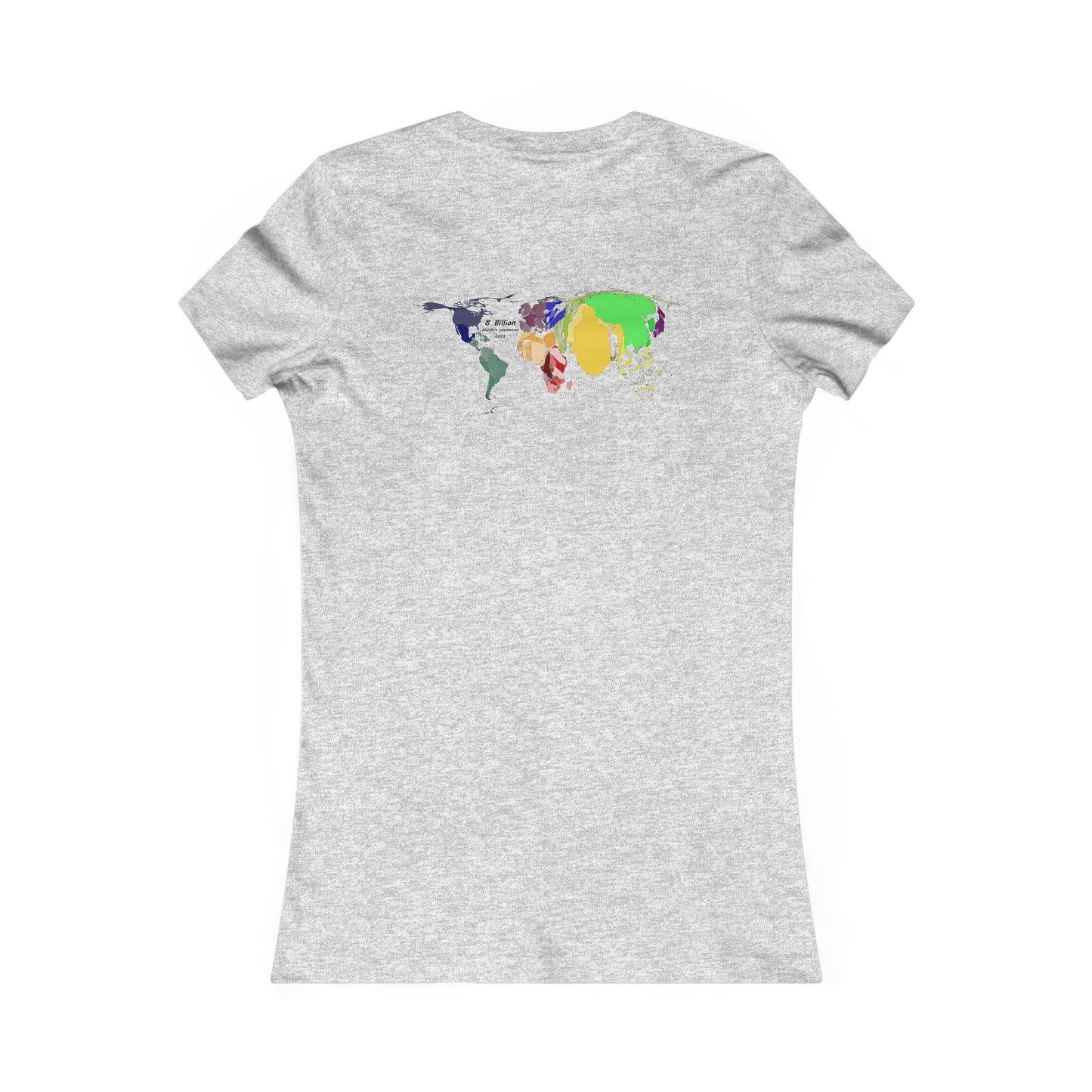 Global density world population (Women - Premium Cotton Tee)