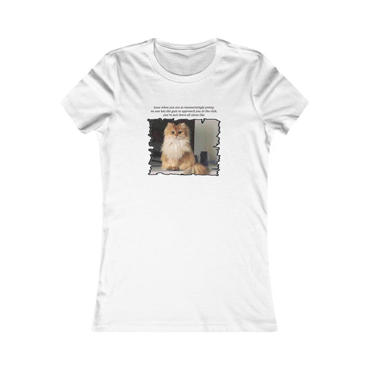 Mesmerizing Lonely Kitty (Women - Premium Cotton Tee)