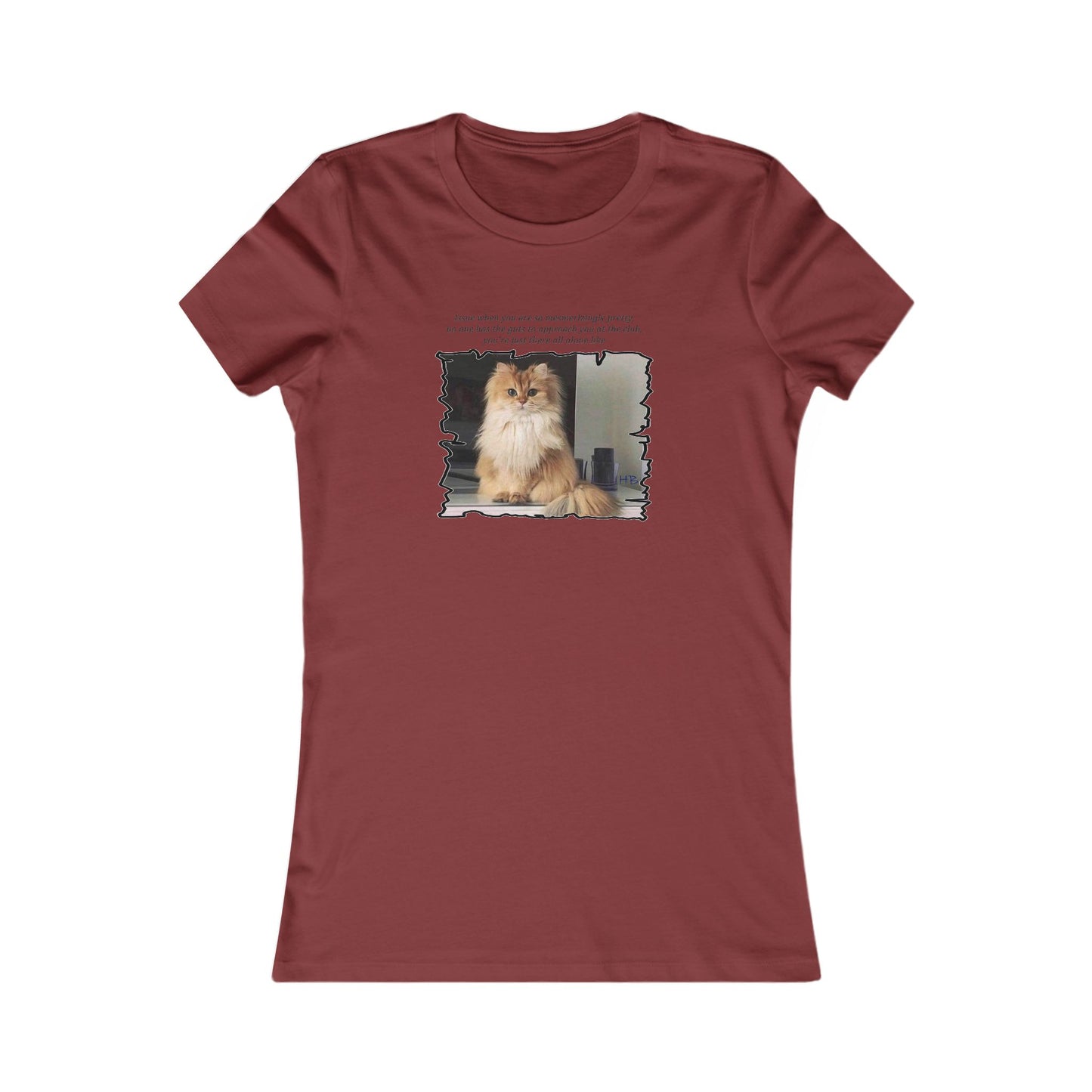 Mesmerizing Lonely Kitty (Women - Premium Cotton Tee)