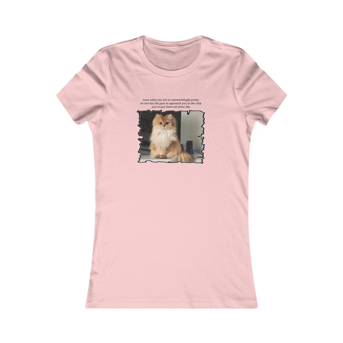 Mesmerizing Lonely Kitty (Women - Premium Cotton Tee)