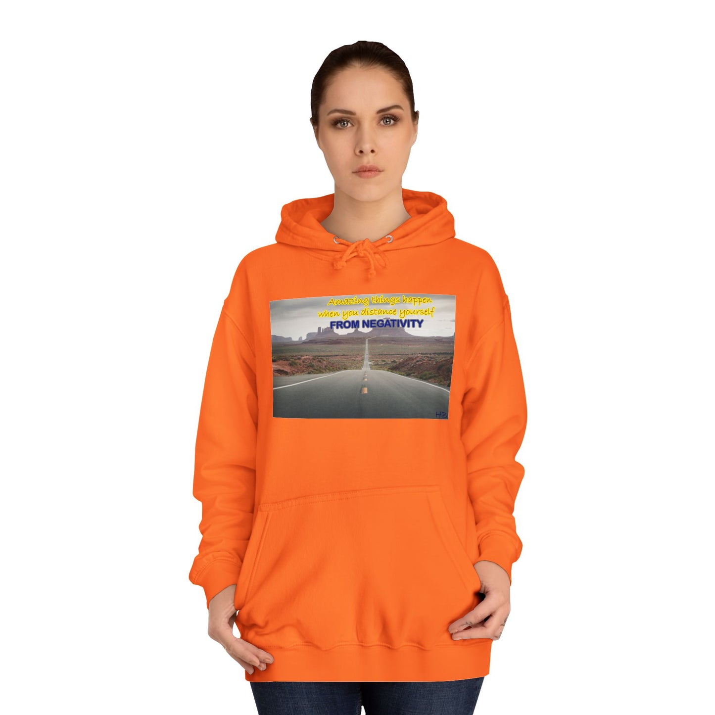 Amazing Things Happen when Distancing from Negativity (Hoodie - Cozy and Durable)