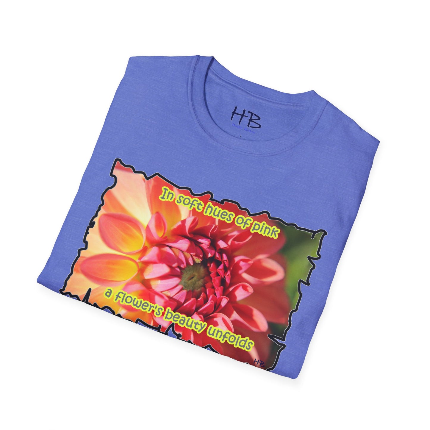 Experience the gentle allure as a pink flower gracefully reveals its exquisite beauty in soft shades of pink