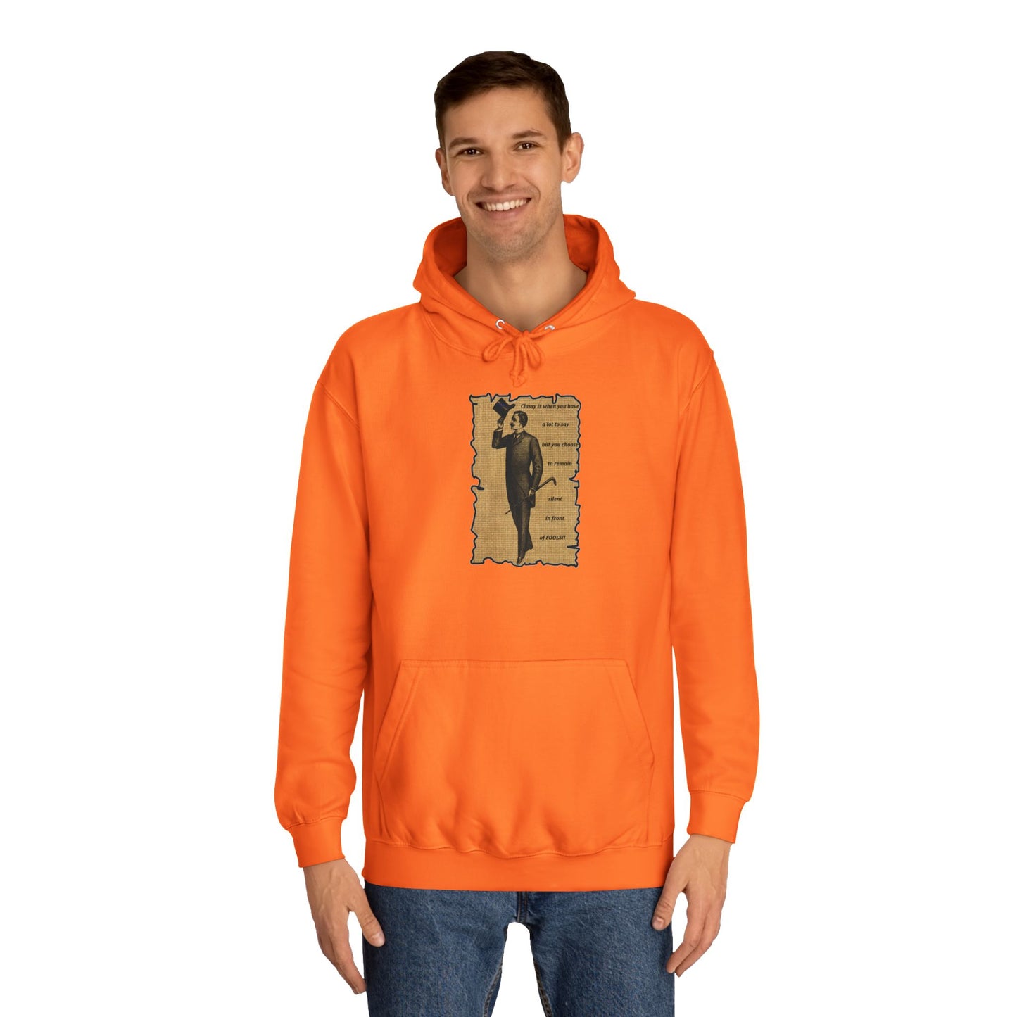 Sophisticated Vintage Silence (Hoodie - Cozy and Durable)