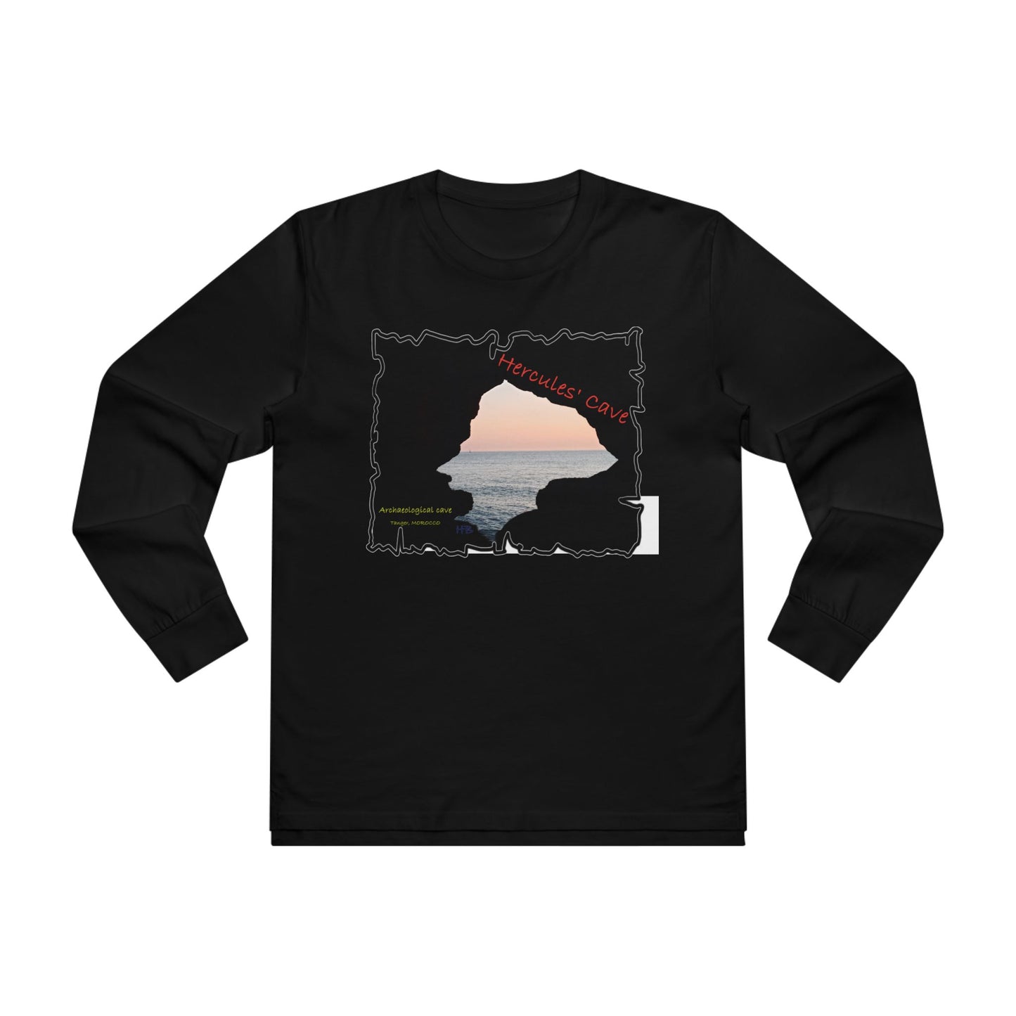 Tanger's Treasure Hercules' Cave Sunset (Men's Base Longsleeve Tee - All-Season Wear)
