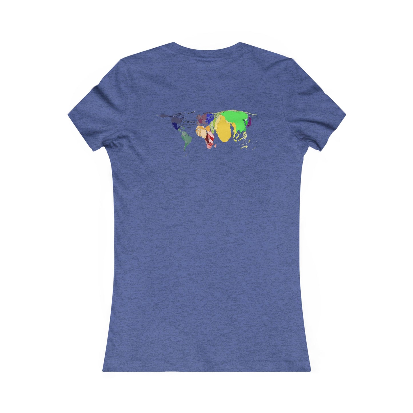Global density world population (Women - Premium Cotton Tee)
