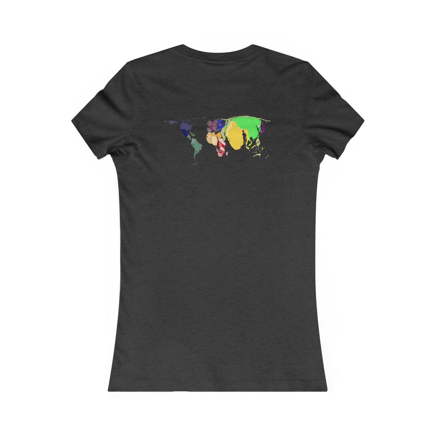 Global density world population (Women - Premium Cotton Tee)