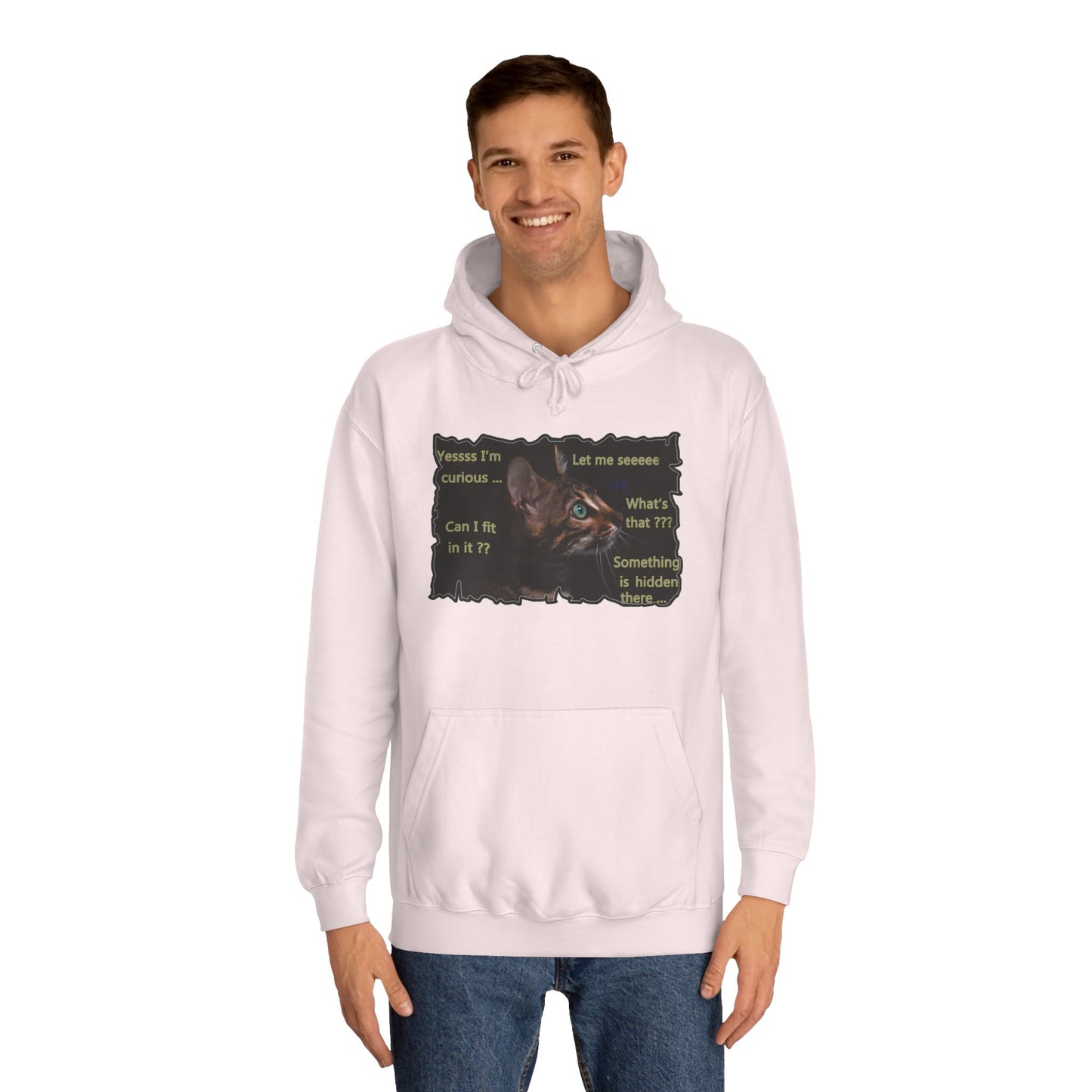 Get Yours Now -- Kitten curiosity and care free (Hoodie - Cozy and Durable)