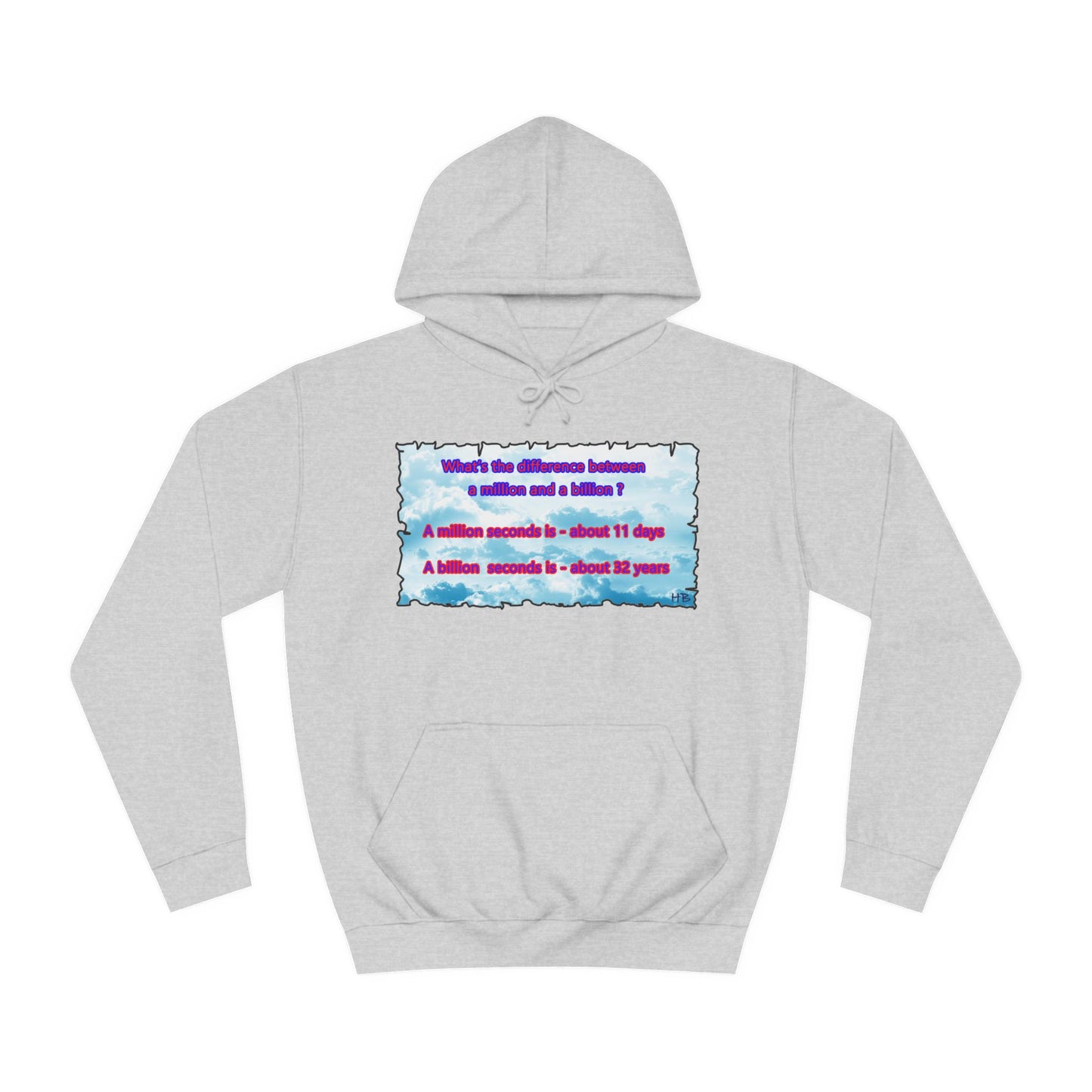 Get Yours Now -- Difference between million and billion calculated in seconds (Hoodie - Cozy and Durable)