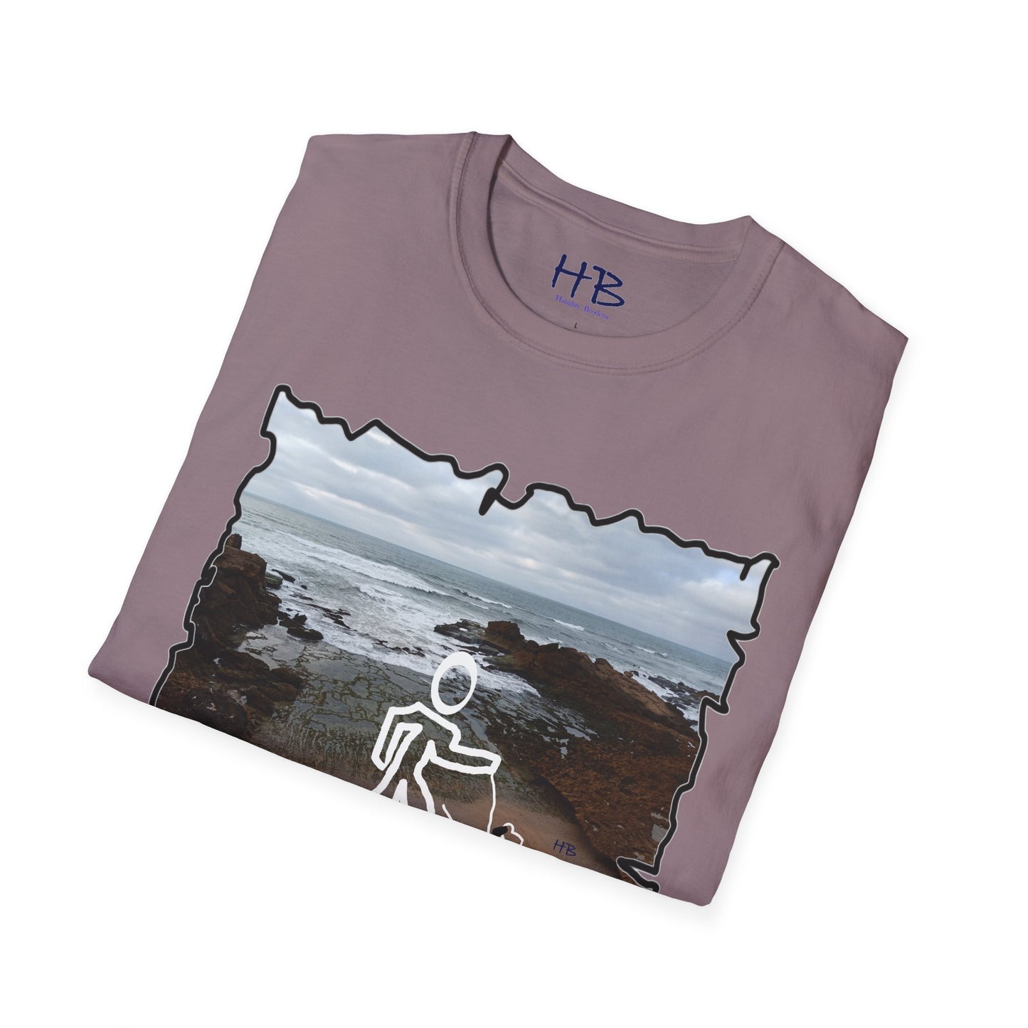 Rocky Shoreline Peaceful Oceanic; Harmony with Nature Garb Furry Friend Companion