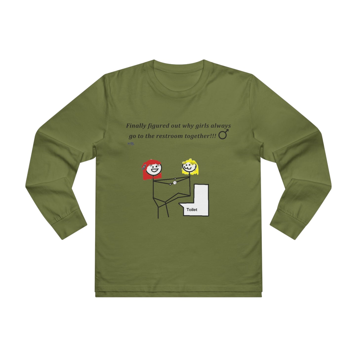 Get Yours Now -- Humorous Restroom Companions Revelations (Men's Base Longsleeve Tee - All-Season Wear)