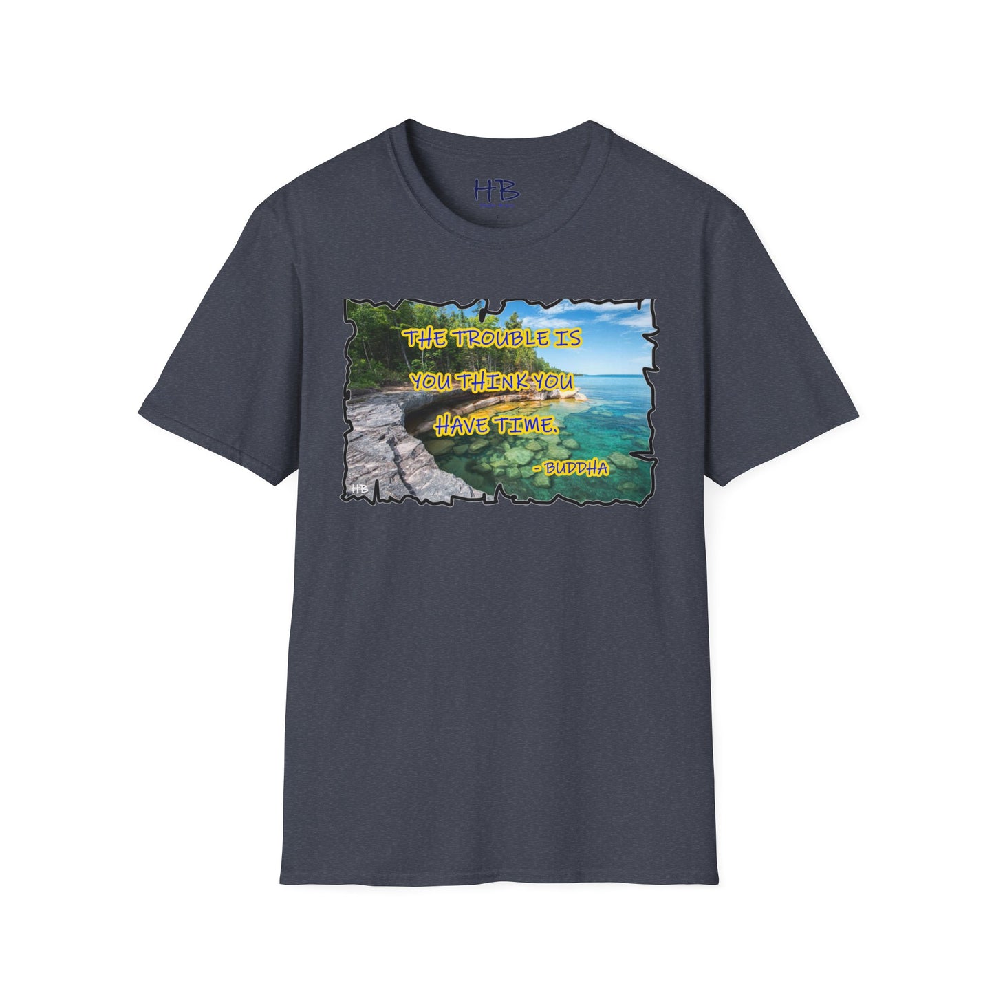 Buddha's Timeless Horizon Harmony; Philosophical Mirage Ethereal Lake Sunset Discourse 6