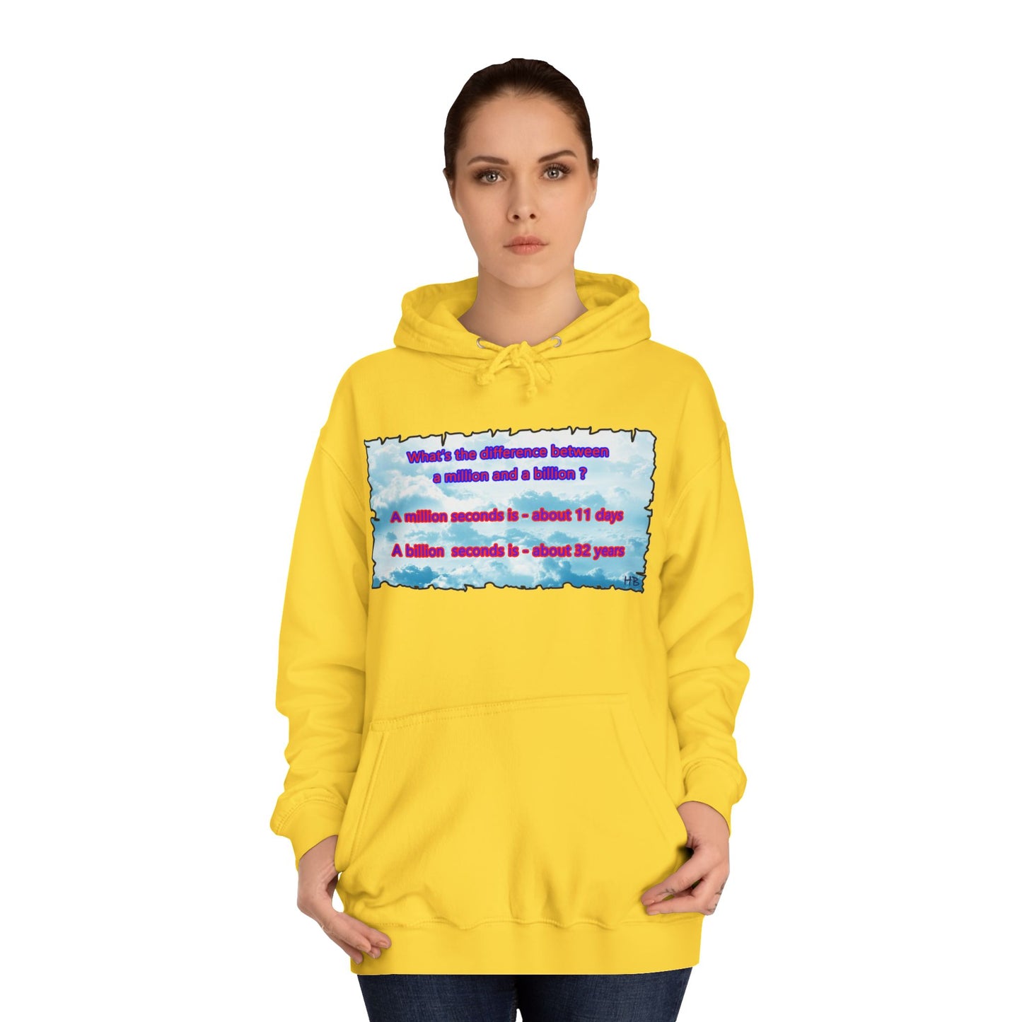 Get Yours Now -- Difference between million and billion calculated in seconds (Hoodie - Cozy and Durable)