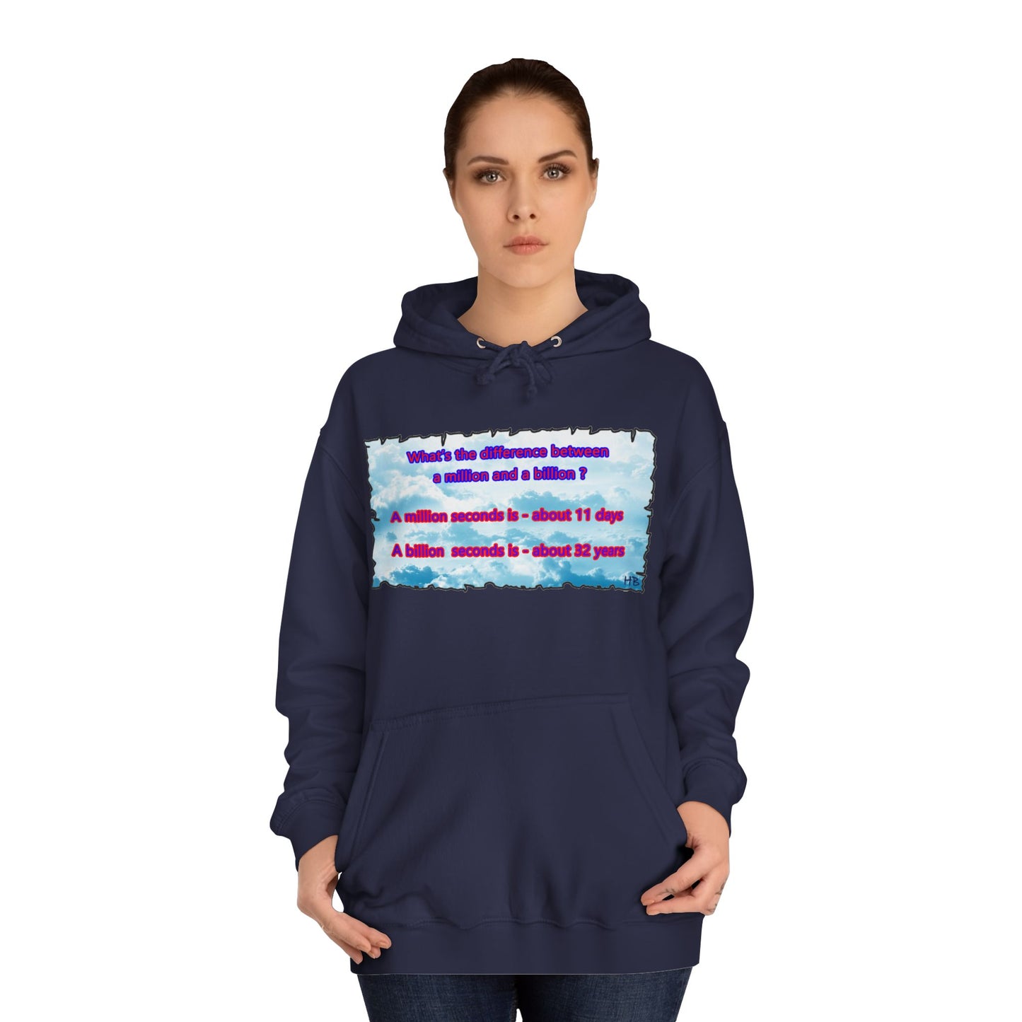 Get Yours Now -- Difference between million and billion calculated in seconds (Hoodie - Cozy and Durable)
