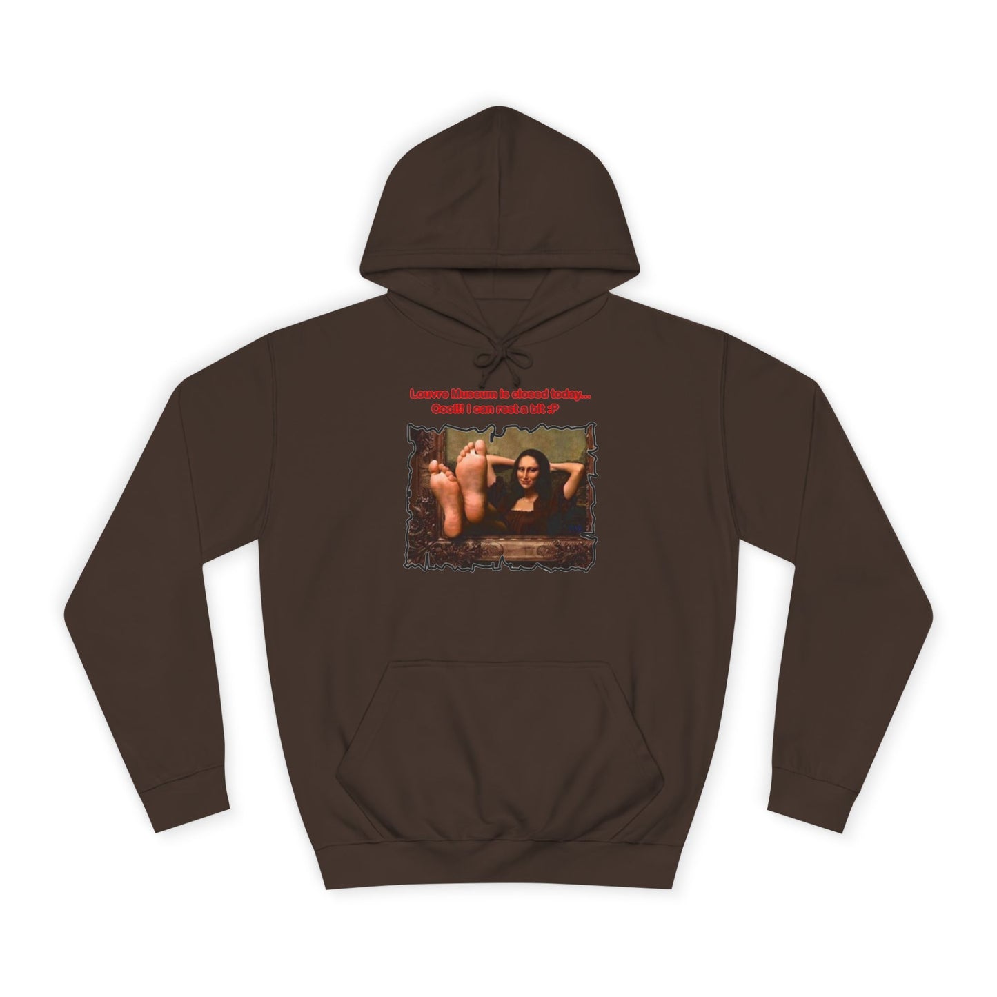 Get Yours Now -- Mischievous Playful Mona Lisa (Hoodie - Cozy and Durable)