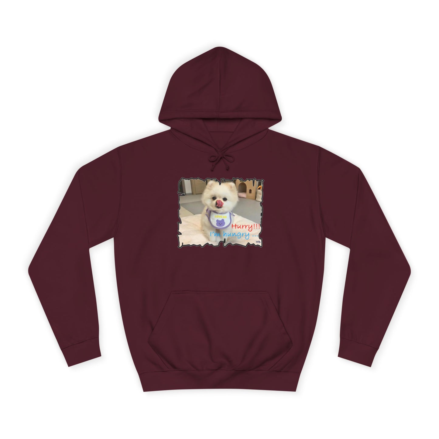 Bichon Maltese "Hurry, I'm hungry!!!" (Hoodie - Cozy and Durable)