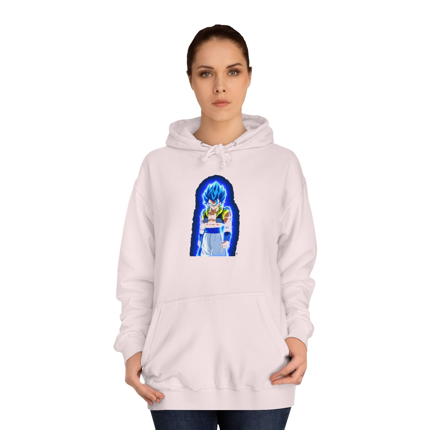 Superhero in Blue in max level (Hoodie - Cozy and Durable)