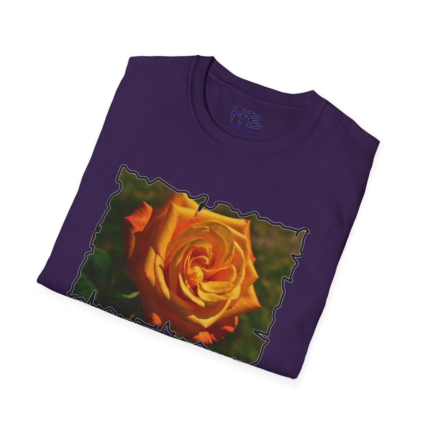 Blossoming Splendor: The Majestic Orange Rose Tee Shirt
