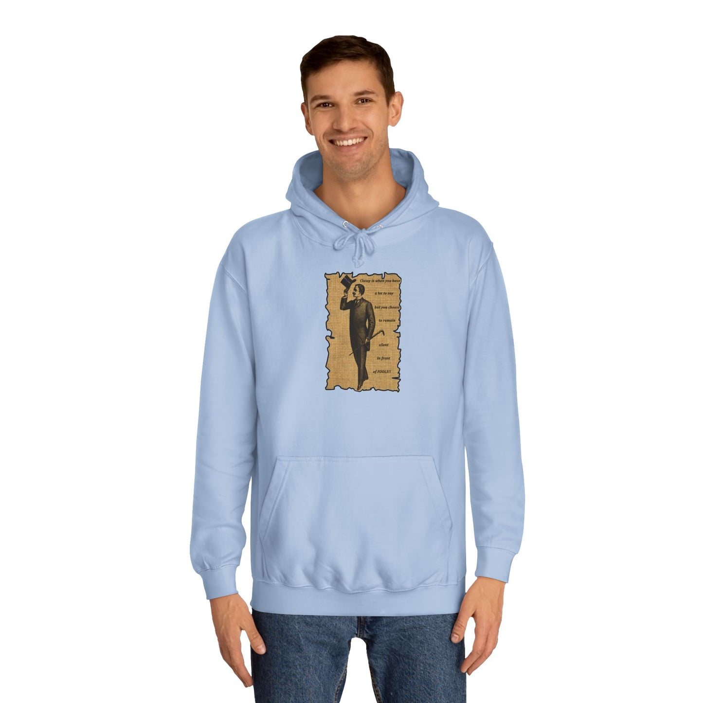 Sophisticated Vintage Silence (Hoodie - Cozy and Durable)