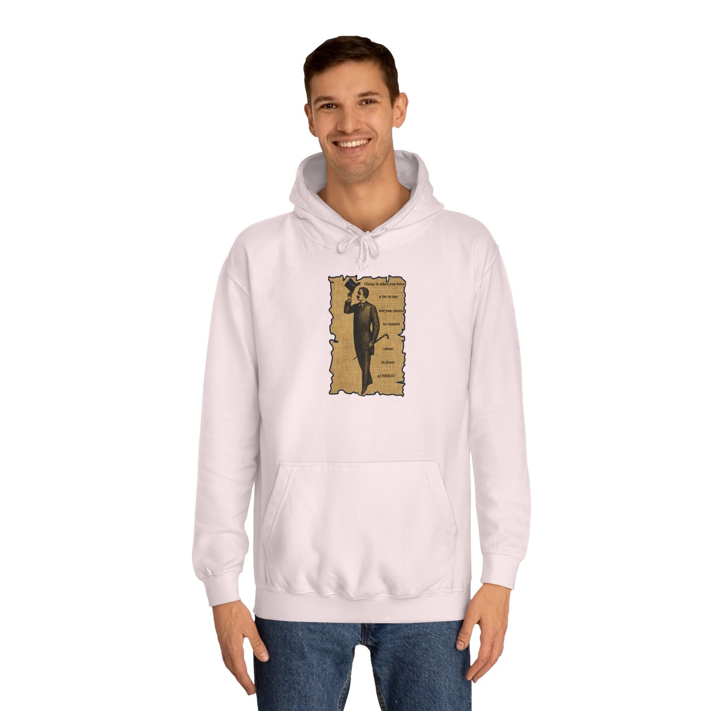 Sophisticated Vintage Silence (Hoodie - Cozy and Durable)