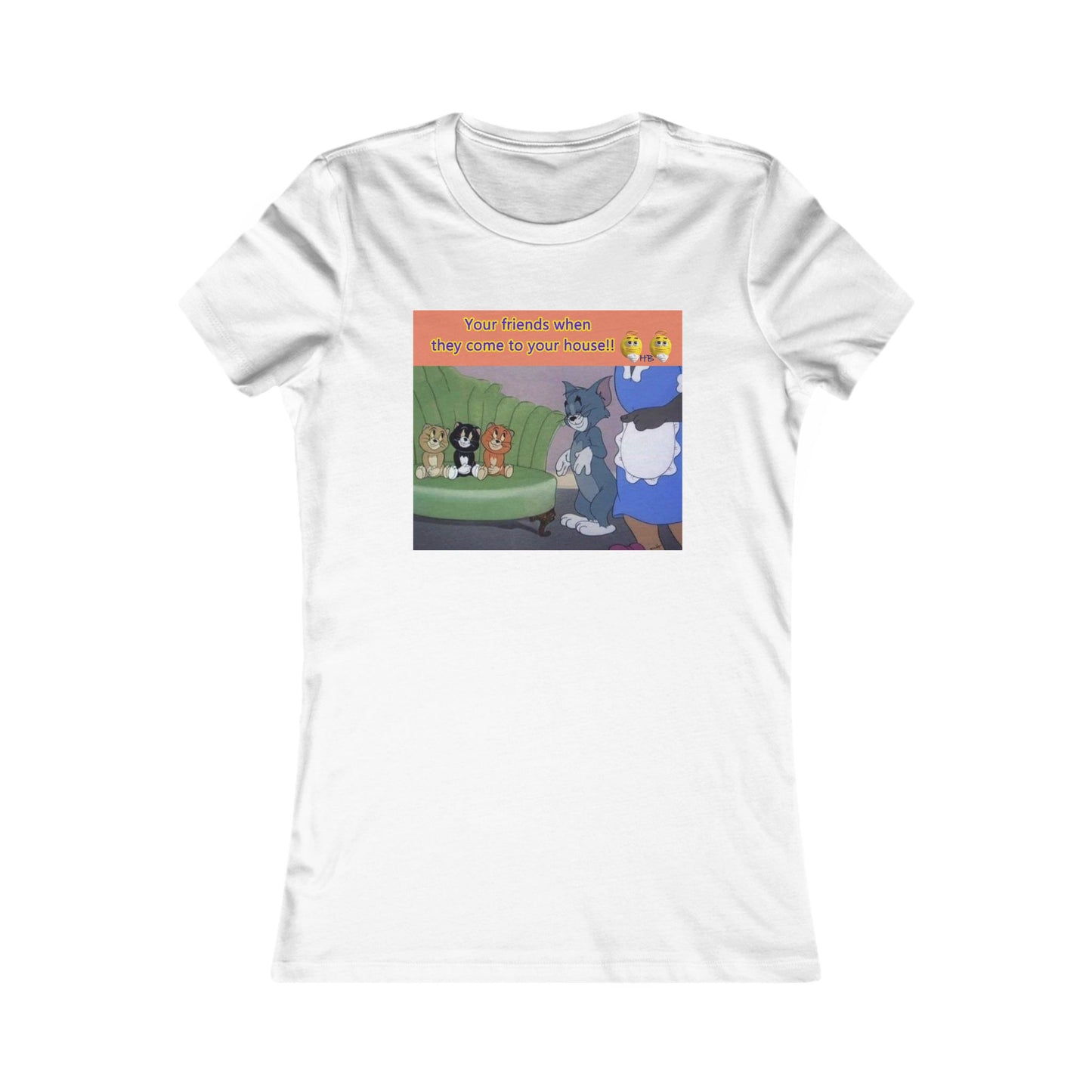 Tom and his innocent looking little friends in front of Mammy (Women - Premium Cotton Tee)