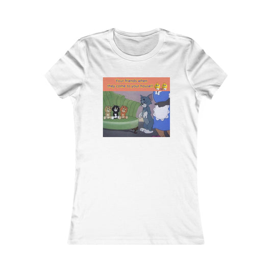 Tom and his innocent looking little friends in front of Mammy (Women - Premium Cotton Tee)